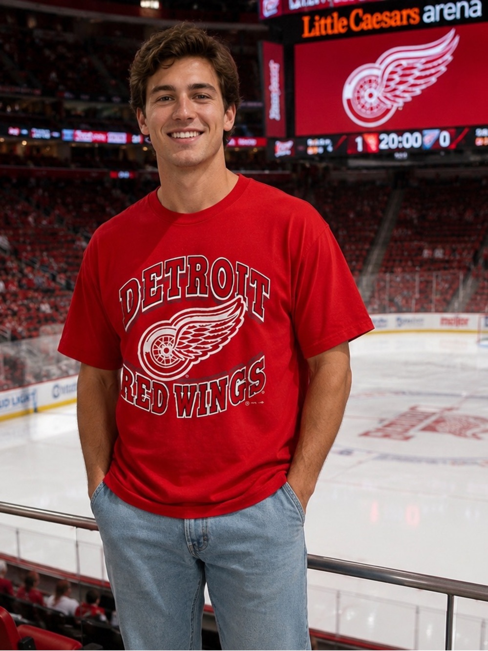 NHL Detroit Red Wings Red Short Sleeve T-Shirt XL